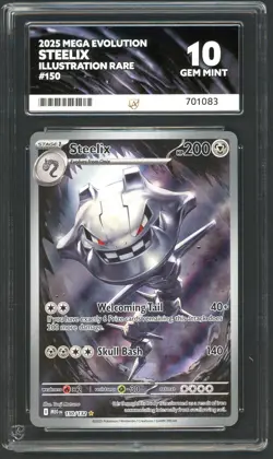 Pokemon Cards - ACE 10 Steelix 150/132 - Mega Evolution IR - GEM MINT - Image 1