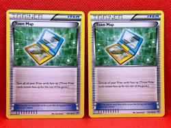 Pokemon TCG Town Map 150/162 BREAKthough Non-Holo XY x2 - Image 1