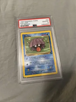 Shellder 1st Edition Fossil PSA 10 Pokemon Card 1999 Gem Mint - Image 1