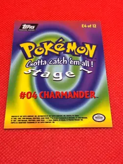 Pokemon Topps Movie Edition #04 Charmander Stage 1 E4 of 12 Non Holo - Image 5