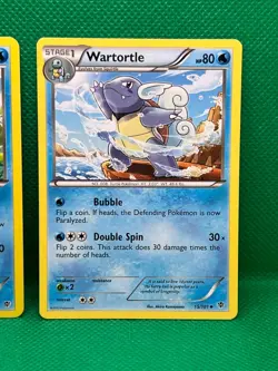 Pokemon Tcg Squirtle 14/101 & Wartortle 15/101 Plasma Blast Non Holo - Image 3