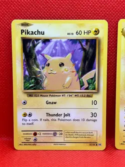 Pokemon Tcg Pikachu 35/108 & Raichu 36/108 XY Evolutions Non Holo - Image 2