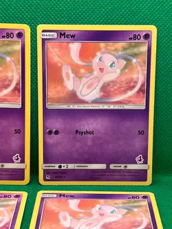 Pokemon Tcg Mew 32/68 Hidden Fates Mewtwo Battle Deck Non Holo x4 - Image 3