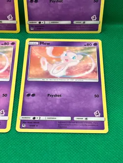Pokemon Tcg Mew 32/68 Hidden Fates Mewtwo Battle Deck Non Holo x4 - Image 5