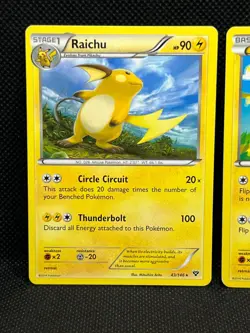 Pokemon Tcg Raichu 43/146 & Pikachu 42/146 XY Base Set Non Holo - Image 2