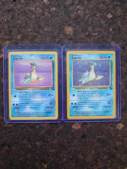 Lapras 10/62 Holo, Rare, Fossil, Unlimited, Pokemon card + Lapras 25/62 - Image 1