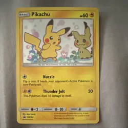 Pokemon Pikachu Holo Promo SM162 Basic 60 HP 2019 - Image 1
