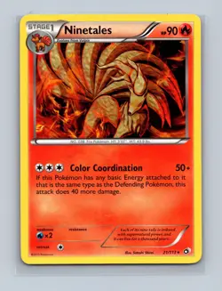 Ninetales 21/113 Rare Legendary Treasures Pokemon Lightly Played - Image 1