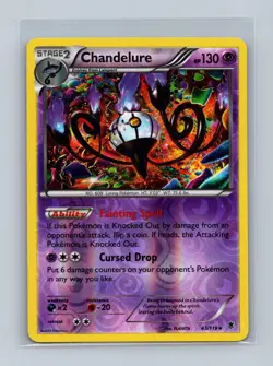 Chandelure 43/119 Holo Rare Phantom Forces Pokemon Reverse Holo Lightly Played - Image 1