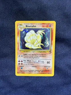 Pokemon TCG Ninetales Holo 13/130 Base Set 2 Unlimited Rare WOTC Vintage - Image 1