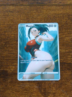 Beautiful Waifu Card - Momo Hero - Goddess ACG Custom DIY Fan Art Card - Image 1