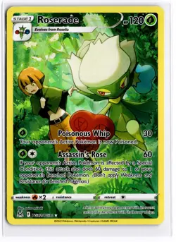 2022 TCG Pokemon #TG02 Roserade Holo TG02/TG30 Lost Origin Trainer Gallery - Image 1