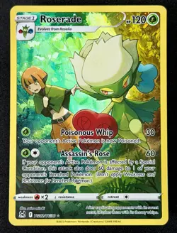 2022 TCG Pokemon #TG02 Roserade Holo TG02/TG30 Lost Origin Trainer Gallery - Image 2