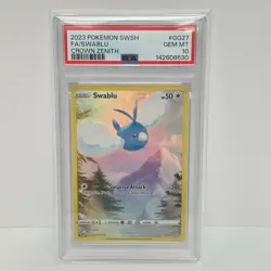 Pokemon TCG Crown Zenith: Swablu GG27/GG70 PSA 10 GG27 - Image 1