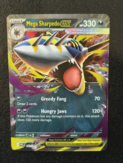 Mega Sharpedo EX 61/94 Double Rare Holo Phantasmal Flames Pokemon TCG - Image 1