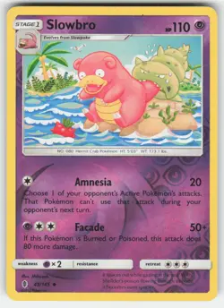 Slowbro 49/145 Uncommon Guardians Rising Pokemon Reverse Holo LP - Image 1