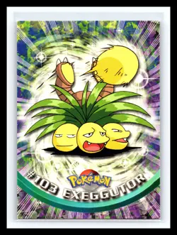 💥 EXEGGUTOR 1999 Topps Pokemon TV Non Holo Animation 1st Series Blue Logo # 103 - Image 1