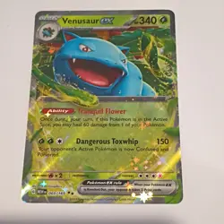 Pokemon Venusaur EX Double Rare Full Art Holo Sv151 003/165 - Image 1