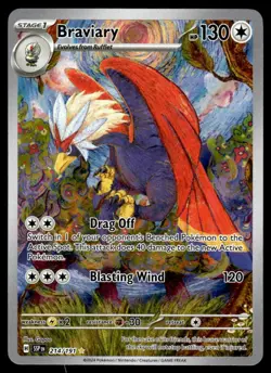 Pokemon TCG SV08: Surging Sparks #214/191 Braviary NM - Image 1