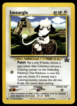 Pokemon TCG WoTC Promo #32 Smeargle LP - Image 1