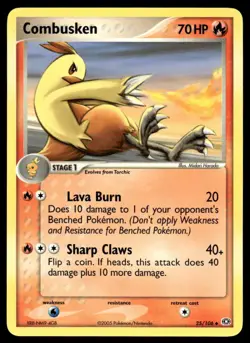 Pokemon TCG Emerald #25/106 Combusken LP - Image 1