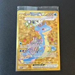 Sealed Gold Lapras Ex 164 Scarlet & Violet Black Star Promo Pokemon Card 🔥 - Image 1