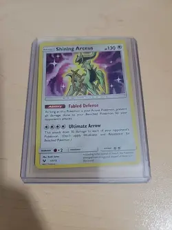 Pokemon Shining Arceus Legends Card 57/73 SM Shiny Holo Rare - Image 1