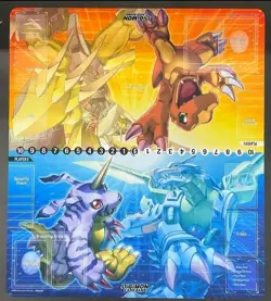 Digimon Card Game Agumon / Gabumon 2-Player Playmat - Image 1