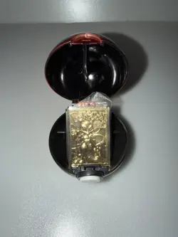 1999 Burger King Pokemon Pokeball with 23K Gold Plated Card MEWTWO Red Box COA - Image 1
