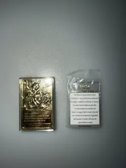1999 Burger King Pokemon Pokeball with 23K Gold Plated Card MEWTWO Red Box COA - Image 2