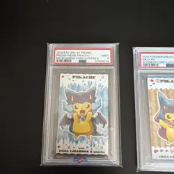 PSA 9 Poncho Pikachu business card Set of 4 Promo 2016 Pokemon Card Japanese - Image 4