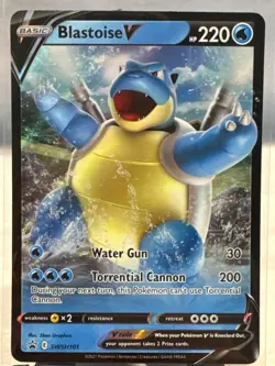 Blastoise V - SWSH101 - Pokemon Sword & Shield Promo Ultra Rare Holo Card NM/LP - Image 1