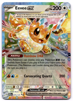 Eevee ex 075/131 Pokemon Card- Near Mint- Prismatic Evolutions - Image 1