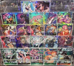 One Piece TCG Card Lot of 22 SR Foil - Image 1