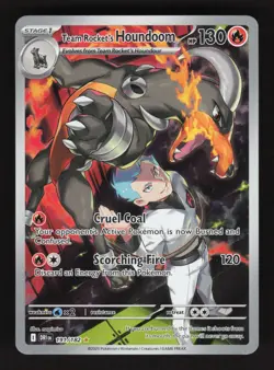 Team Rocket's Houndoom 191/182 Pokemon Destined Rivals Holo Full Art Card - Image 1
