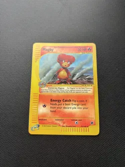 Pokemon Card Expedition Base Set E Series Magby Reverse Holo 52/165 WOTC - Image 2