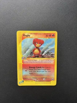 Pokemon Card Expedition Base Set E Series Magby Reverse Holo 52/165 WOTC - Image 5