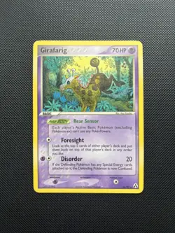 Pokemon Card EX Legend Maker Girafarig 16/92 Rare - Image 1