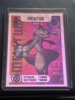 CARD POKEMON EJ VOL. V 04 MEWTWO 2020 Kanto PERU South America Edition TCG FOIL - Image 1