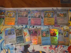 Pokemon TCG - Prismatic Evolutions - Pokeball Reverse Holo 17 Card Lot - Image 1