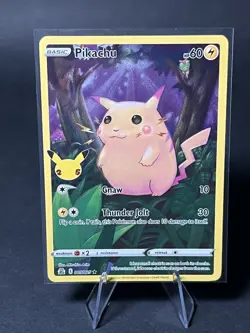 Pokemon TCG Pikachu Card 05/25 Celebrations 25th Anniversary Edition - Image 1