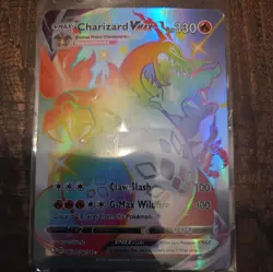 Charizard VMAX Secret Rare 74/73 Champions Path Holo Full Art Pokemon Card - Image 1