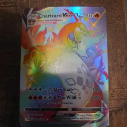 Charizard VMAX Secret Rare 74/73 Champions Path Holo Full Art Pokemon Card - Image 3