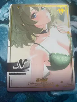 Anime Waifu Card – Holo Collectible CCG – Rare Girl Card - Image 1