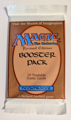 MTG - Revised Booster Pack - Magic the Gathering, Factory Sealed 1994 - Image 1