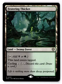 Festering Thicket 61 Commander: Lorwyn Eclipsed Normal NM - Image 1
