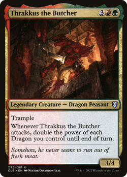 Thrakkus the Butcher (FOIL) x1 - MTG CLB #295 - Image 1