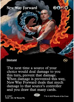 New Way Forward (Borderless) 367 MTG NM - Tarkir: Dragonstorm - Image 1