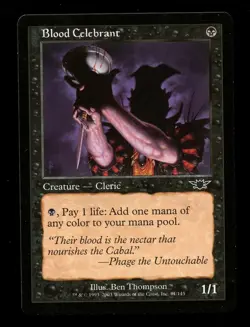MTG Blood Celebrant ** Legions ** English LP - Image 1