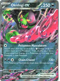 SV Shrouded Fable 036/064 Okidogi ex Holo Pokemon Trading Card 2024 Ungraded - Image 1